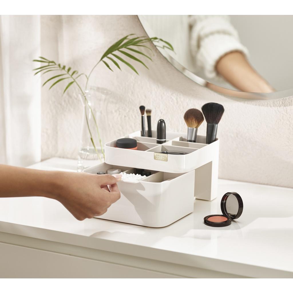 Joseph Joseph - Bộ hộp đựng mỹ phẩm & gương trang điểm Make Me Up Compact Mirror & Makeup Organiser Set