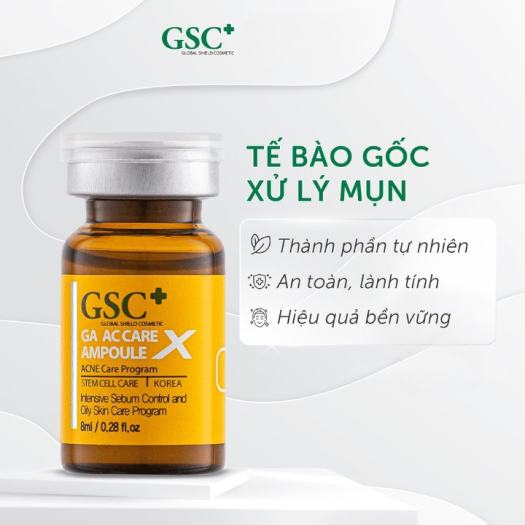 Tế bào gốc hỗ trợ sẹo, trẻ hoá da Hàn Quốc G S C GA ANTI AGEING AMPOULE, giúp xóa sẹo lồi, lõm, tái tạo cấu trúc da