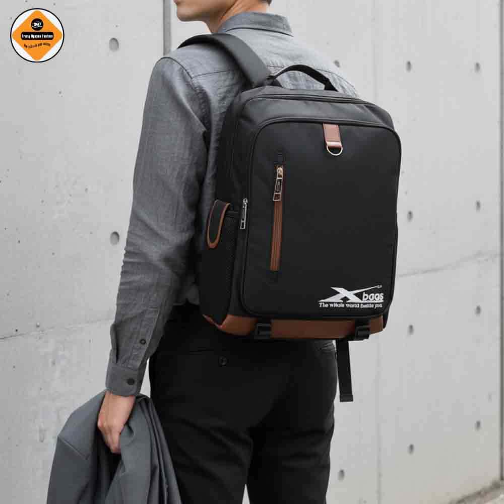 Balo học sinh đựng laptop 14 inch Xbags Yame – Balo trung học cao cấp, thời trang, sang trọng nhiều ngăn đi học, đi làm XB3101