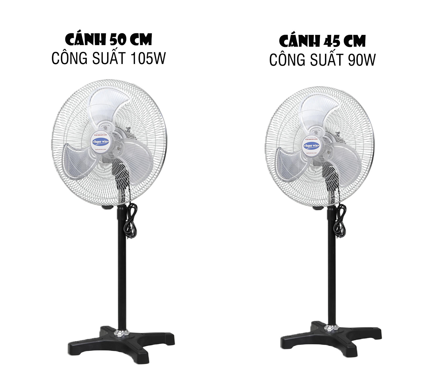 Quạt Đứng Đa Dụng SPW 90W Sải Cánh 45CM