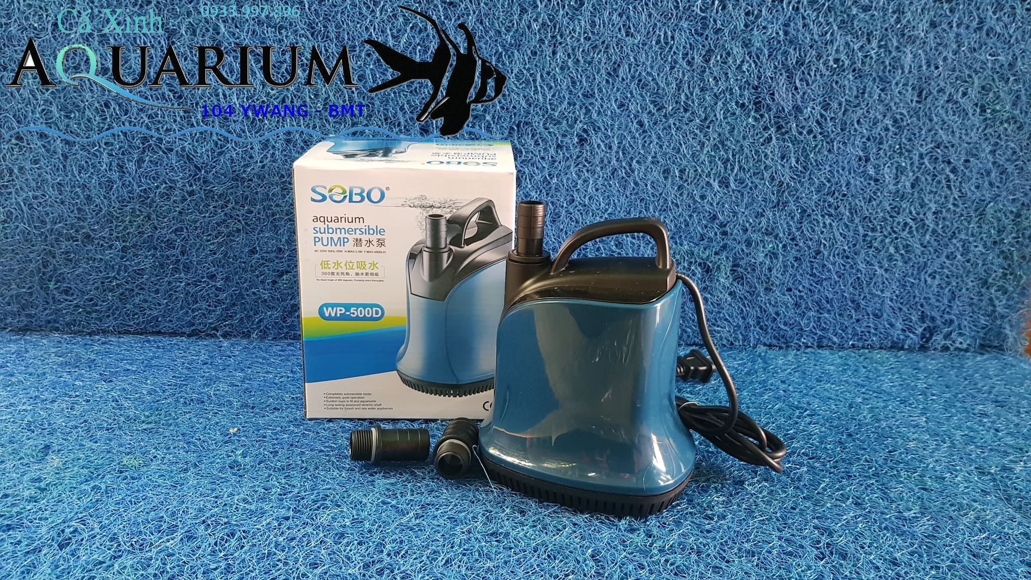 Máy Bơm Chìm hút cặn đáy hồ cá Sobo WP 500D