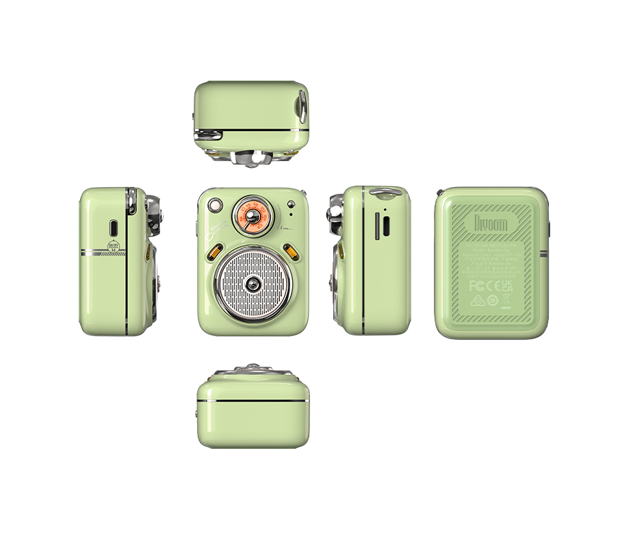 Loa Bluetooth Divoom Beetles FM II Thiết kế siêu nhỏ, cổ điển, Tích hợp FM radio và thẻ nhớ TF card - Hàng chính hãng - Bảo hành 12 tháng 1 đổi 1