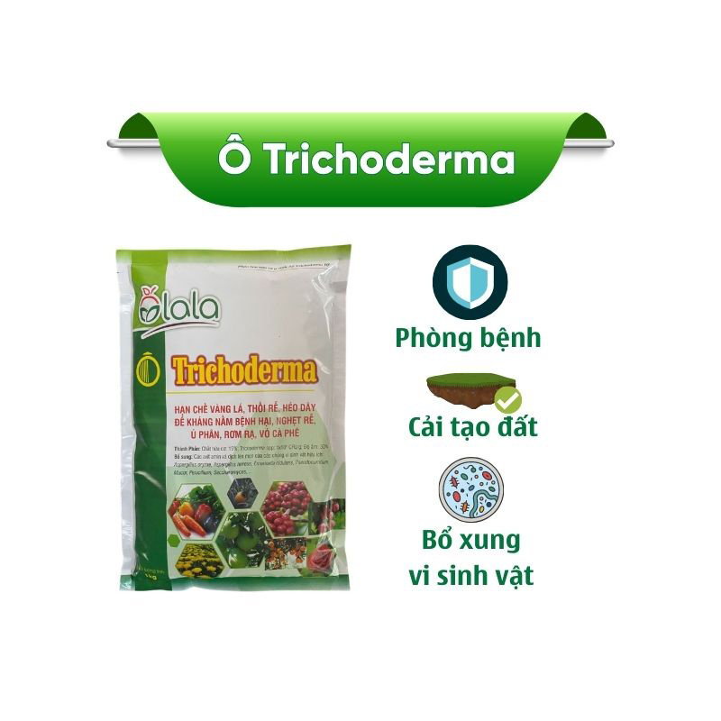 Phân thuốc sinh học về nấm trichoderma, nấm đối kháng, vàng lá, thối rễ - 1kg