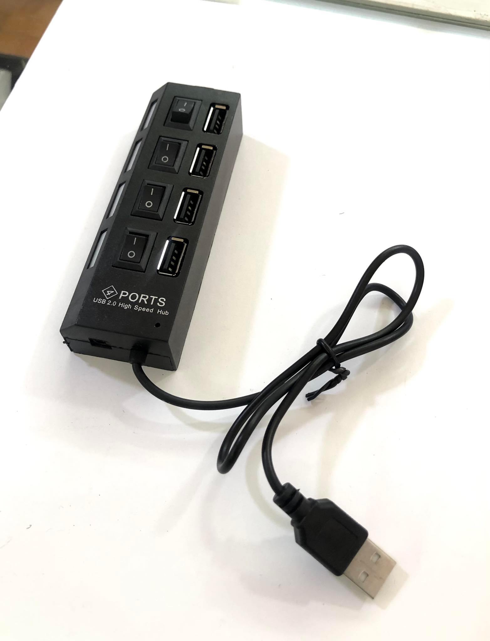 Hub CHIA CỔNG USB 4 port 4 công tắc xịn