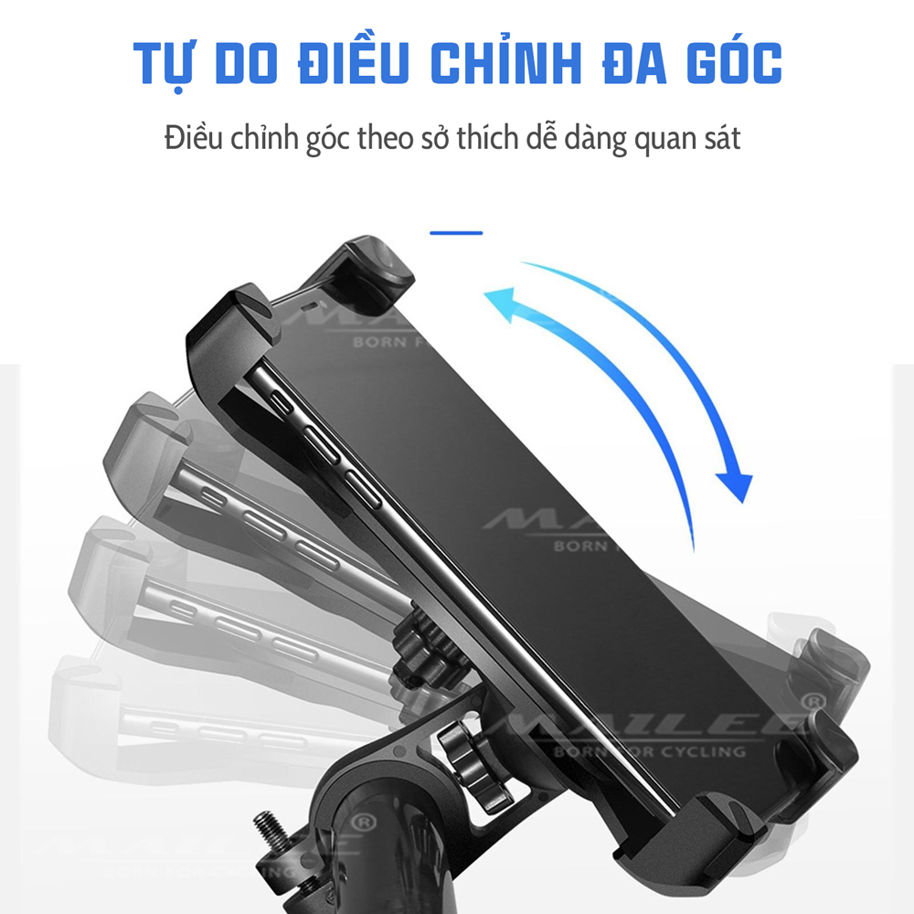 Giá đỡ điện thoại xe đạp gắn tay lái YXF65 chất liệu Nhựa PC cho màn hình 4-7 inch phù hợp đường kính ghi đông 15-35mm Mai Lee