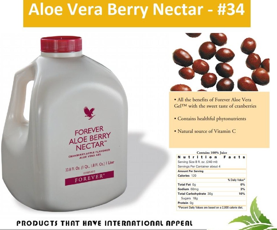 Nước Lô Hội kết hợp Táo+ Việt Quất Forever Aloe Berry Nectarn