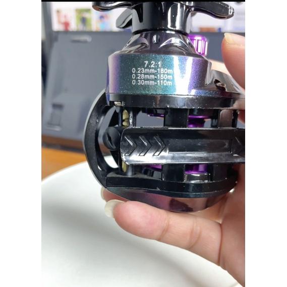 Máy Câu Cá Máy Ngang Titan Ánh Tím học sinh AnhNamFishing