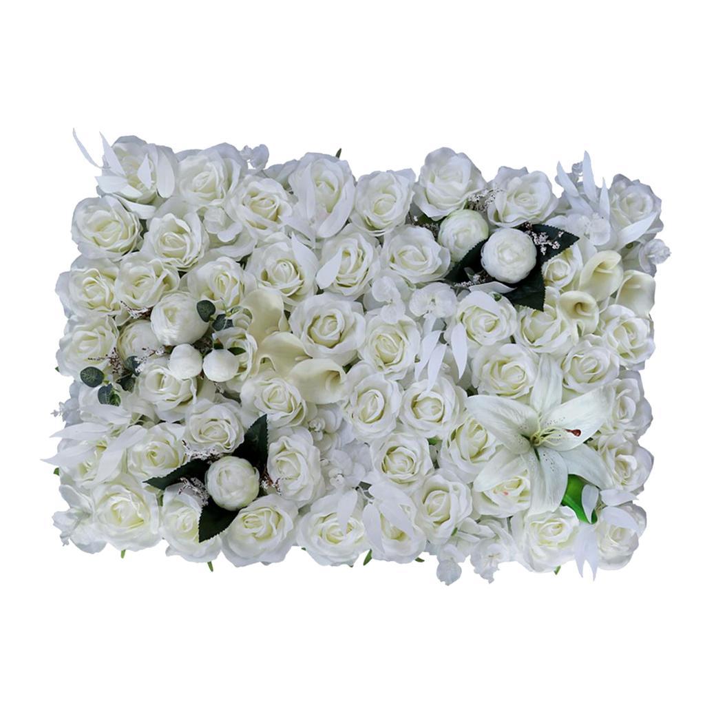 Simulation Silk Flowers Wall Panels Wedding Venue Home Shop Window Decor