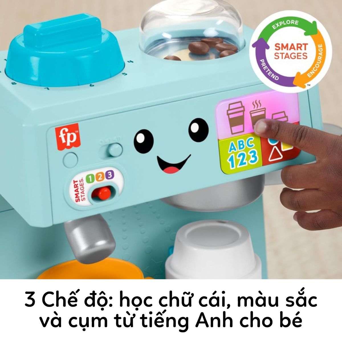 Đồ Chơi Máy Pha Cà Phê Thông Minh Cho Bé FISHER PRICE MATTEL HTW96
