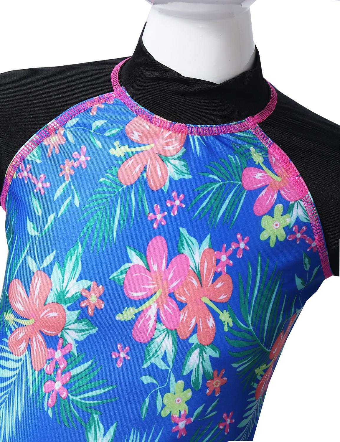 Trẻ Em Bé Gái Đồ Bơi In Hoa Phát Ban Bảo Vệ Đồ Bơi Hàng Đầu Với Pantskirt Đồ Bơi Bộ Đồ Bơi Giữ Nhiệt Bơi Tắm Phù Hợp Với Quần Áo