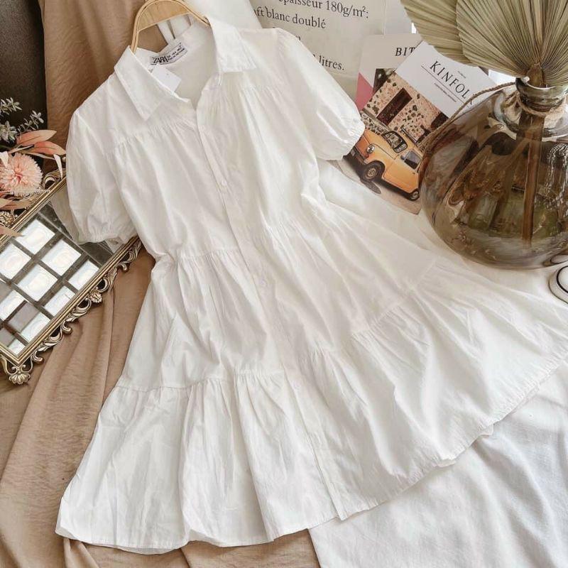 Đầm babydoll trắng