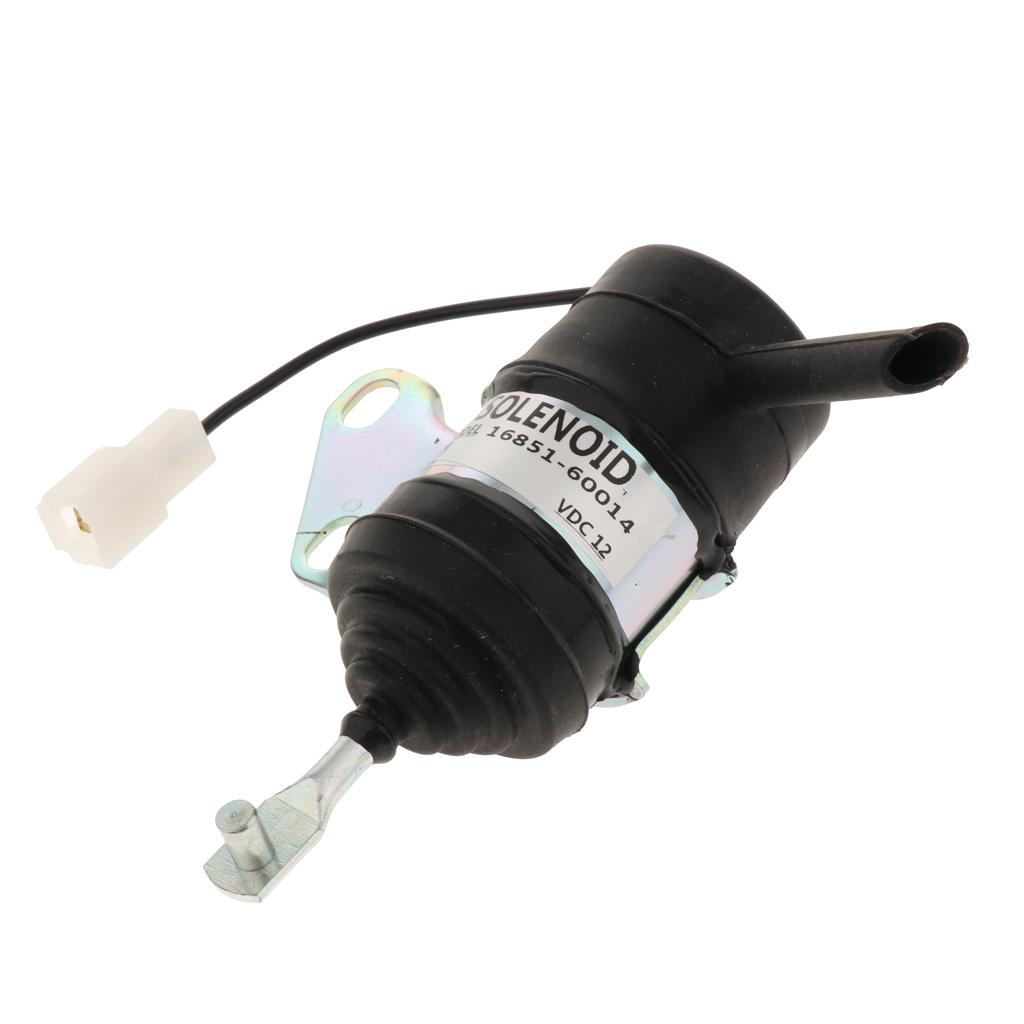16851-60014 Fuel Shut Down Solenoid for Kubota Tractor Excavator RTV RTV900