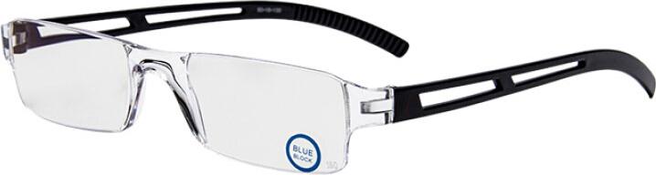 LianSan LianSan anti-blue reading glasses for men and women models portable frameless resin HD old glasses L2220GS black 200 degrees
