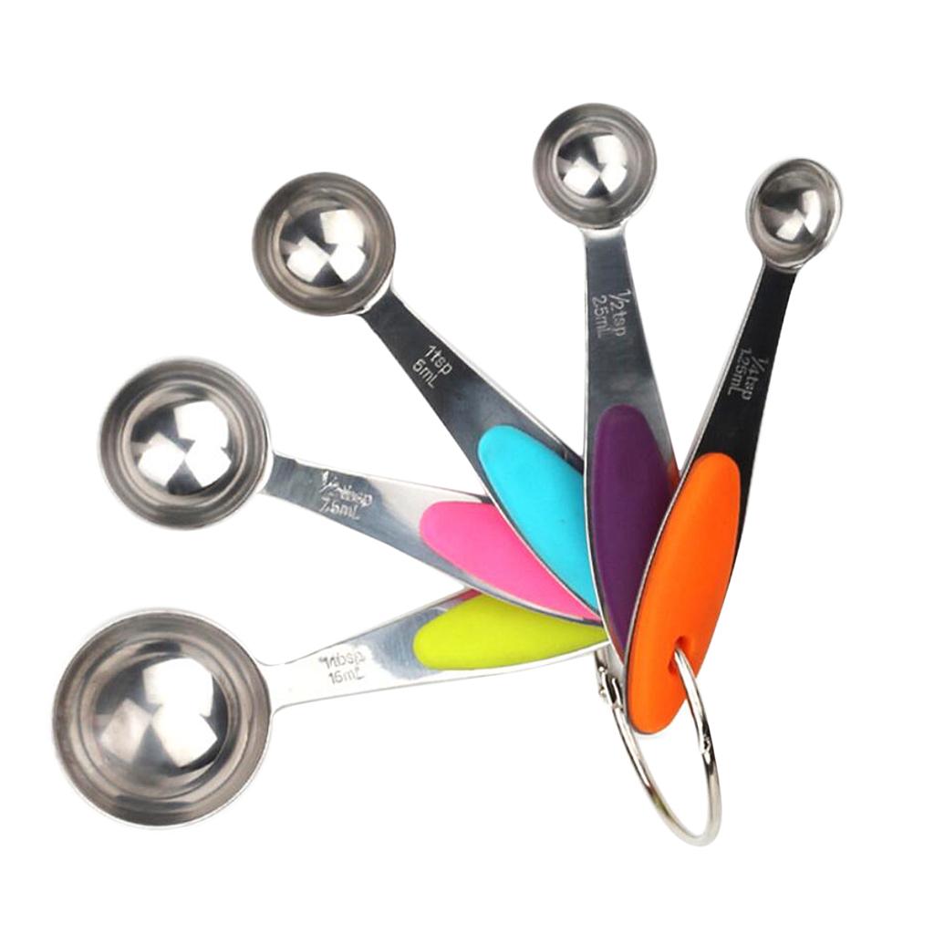 10 Pieces Stainless Steel Precise Measuring Cups and Measuring Spoons Kit