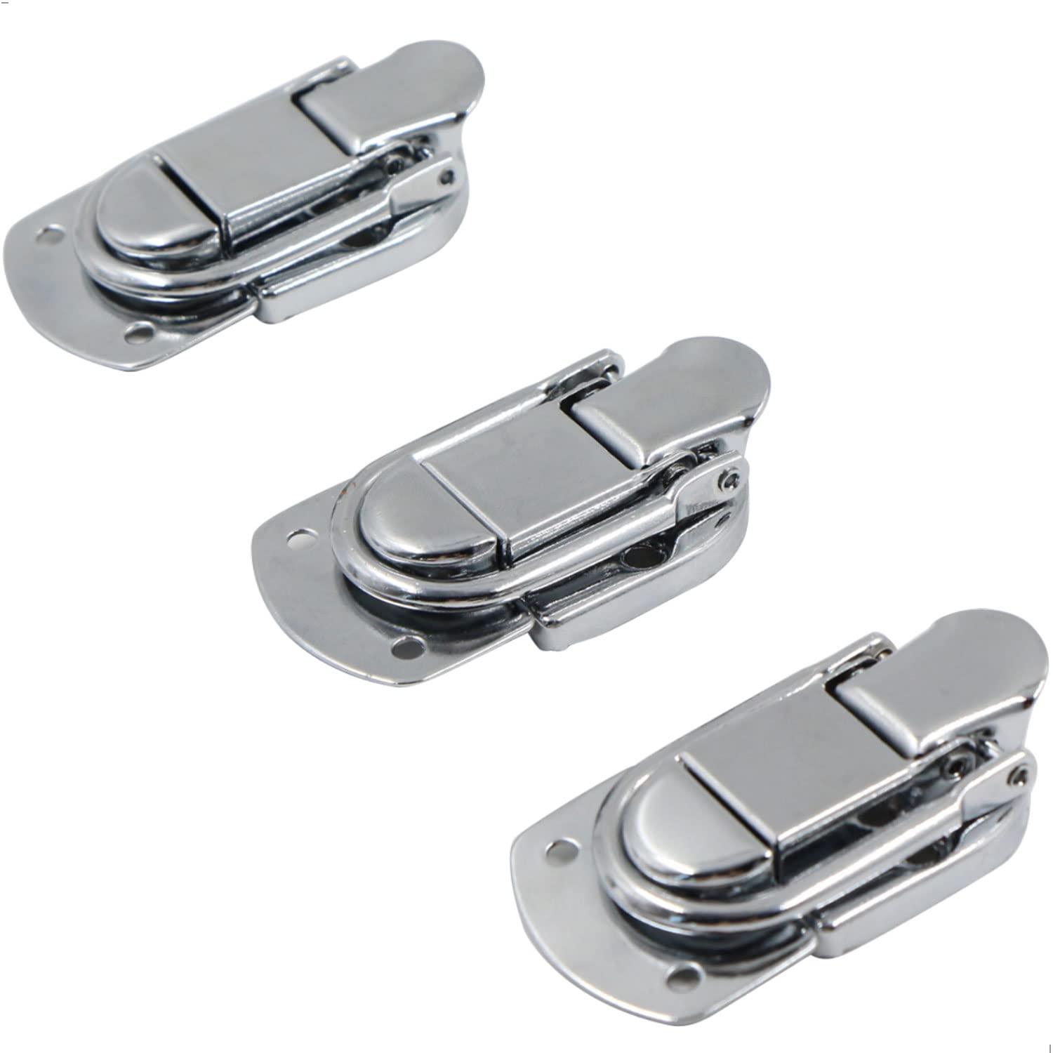 Hộp đóng khóa Khóa căng đóng Haspe đóng cửa Haspe - 10 mảnh thép không gỉ khóa khóa khóa khóa khóa cho hộp trường hợp, ngực, hộp công cụ, ngăn kéo, tủ mỹ phẩm.