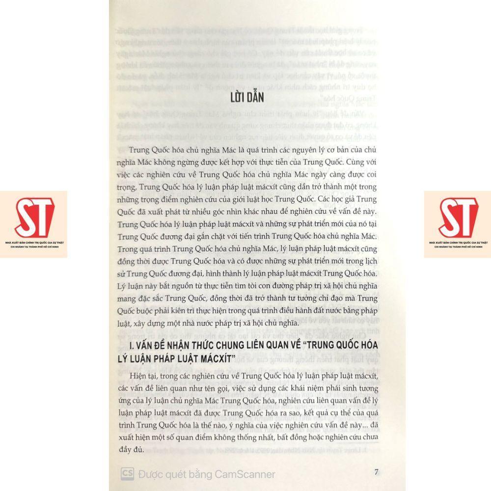 Sách - Những Phát Triển Về Lý Luận Pháp Luật Của Chủ Nghĩa Mác Tại Trung Quốc Hiện Nay - NXB Chính Trị Quốc Gia