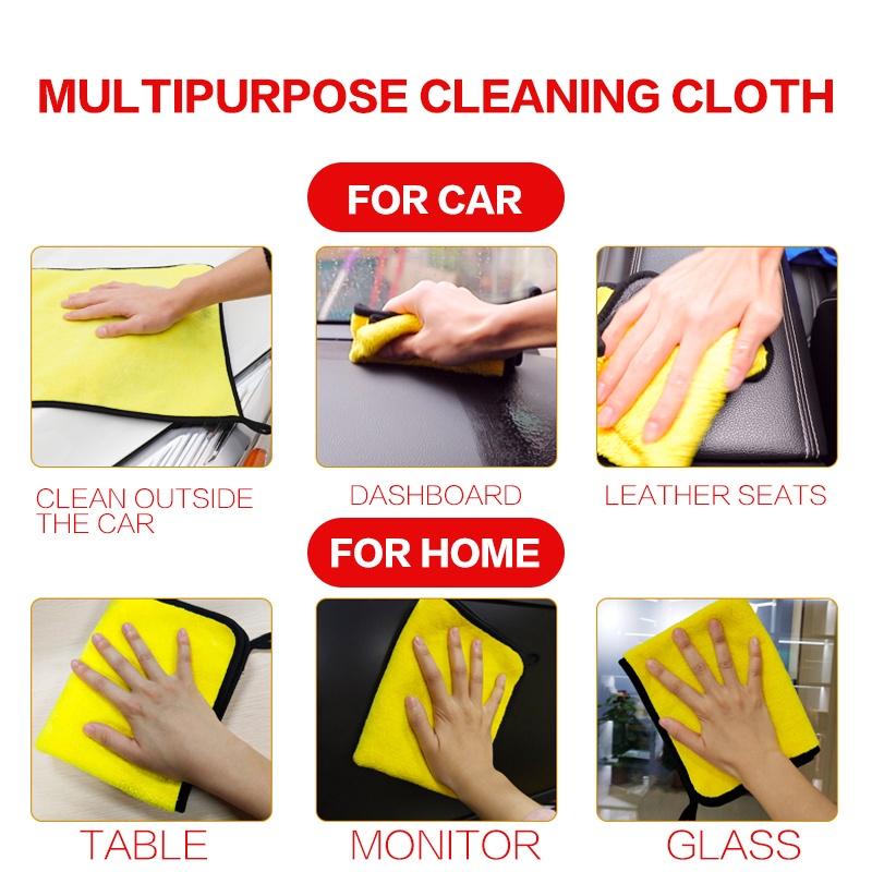 Khăn Lau Ô Tô / Khăn Lau Xe / Lau Bếp / Lau Kính / Lau Tay / Cao Cấp Siêu Sạch Siêu Thấm Hút / MICROFIBER Khăn Lau Chùi Đa Năng Cho Nhà Bếp