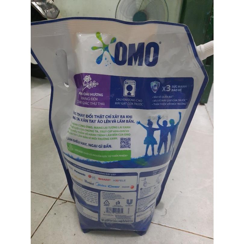 Combo 2 Nước giặt OMO Matic chuyên dụng Cửa Trước Lavender Khử Mùi Thư Thái 3.6kg