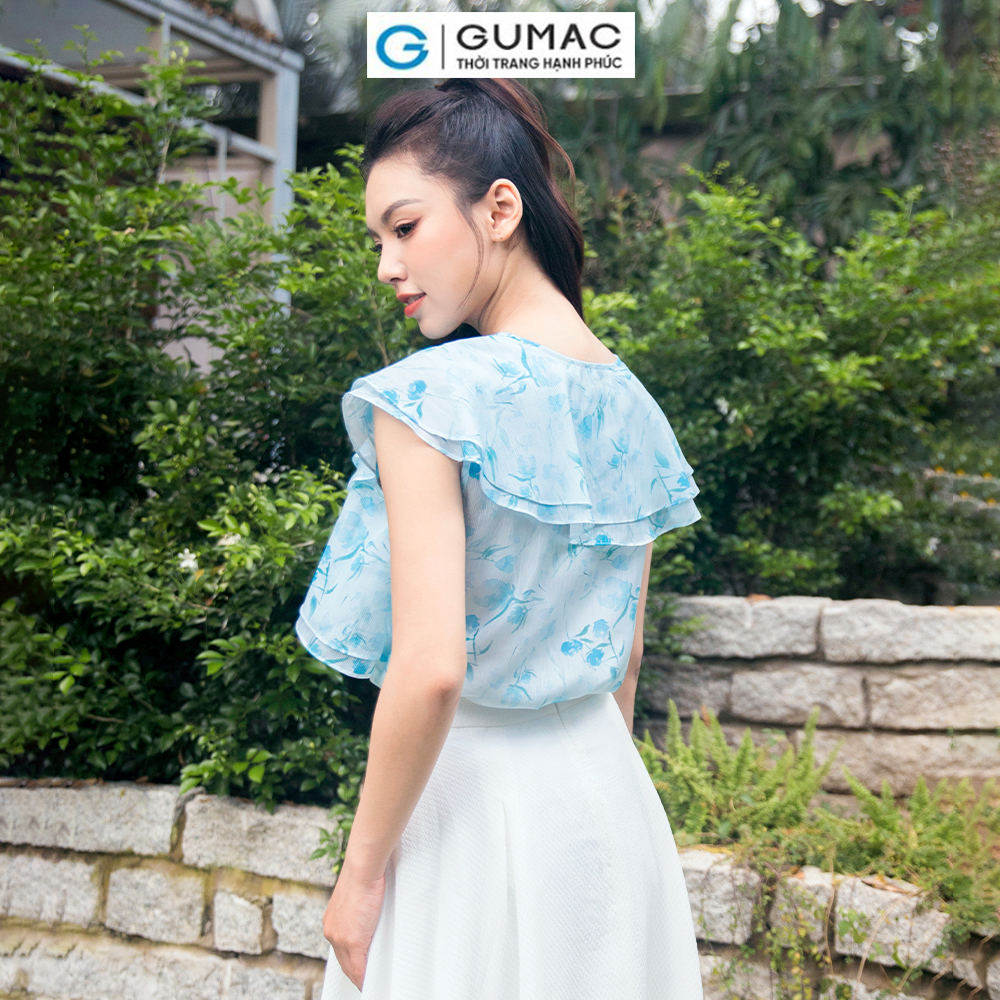 Áo kiểu xếp bèo AD11030 thời trang GUMAC
