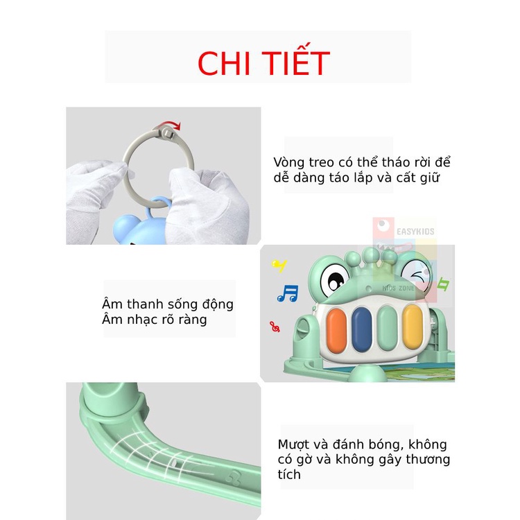 Thảm Nhạc Cho Bé Sơ Sinh Nằm Chơi Piano Gym Little Baby Đồ Chơi Cho Bé Sơ Sinh Vận Động 4 Giác Quan Thông Minh Hình Thú Đáng Yêu Thảm Chơi Cho Bé Kết Hợp Vận Động Có Cảm Biến Âm Nhạc