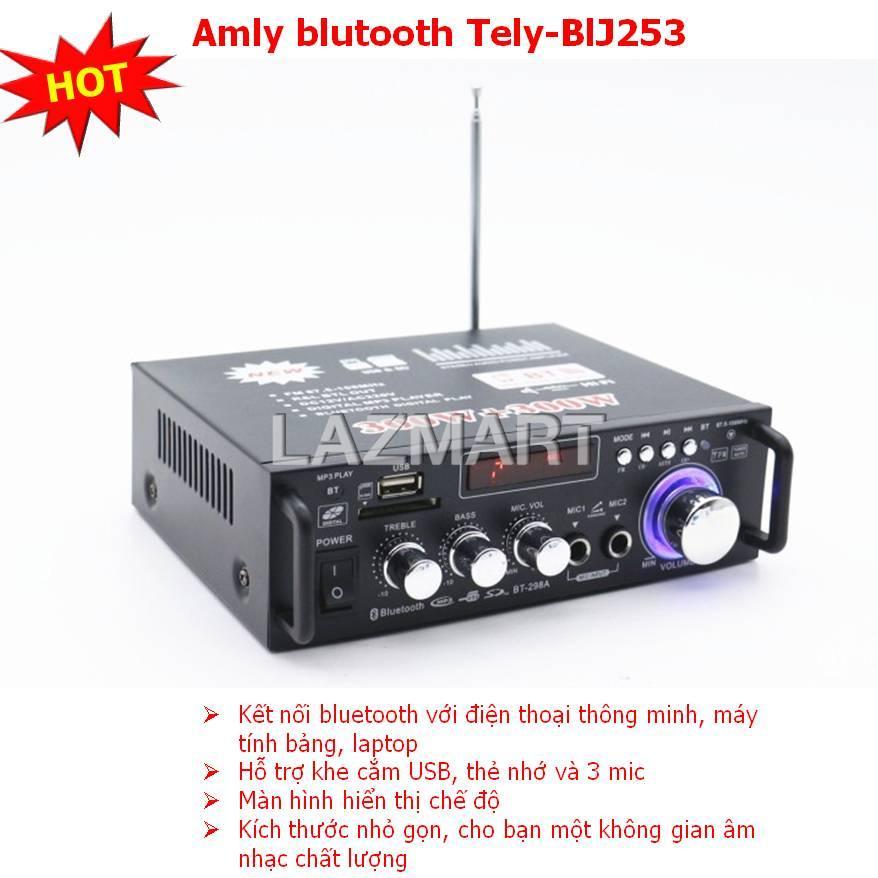 amply karaoke mini,amply mini bluetooth,âm ly kentiger,BT-298A,Chống hú,Bảo hành 12 tháng