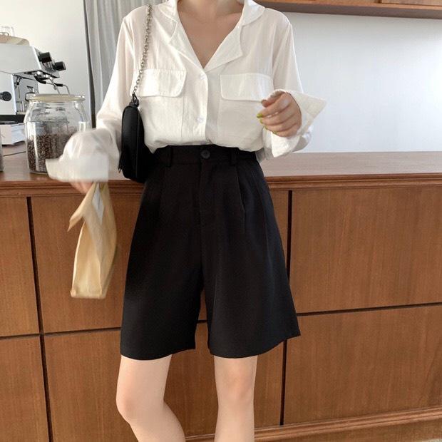 Quần sooc ngố vải - Quần short siêu cá tính