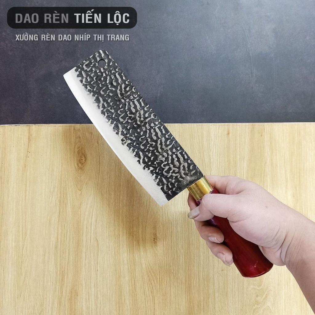 Bộ Dao Làm Bếp 4 Món, Dao Chặt Thái Lọc Đa Năng, Cán đỏ