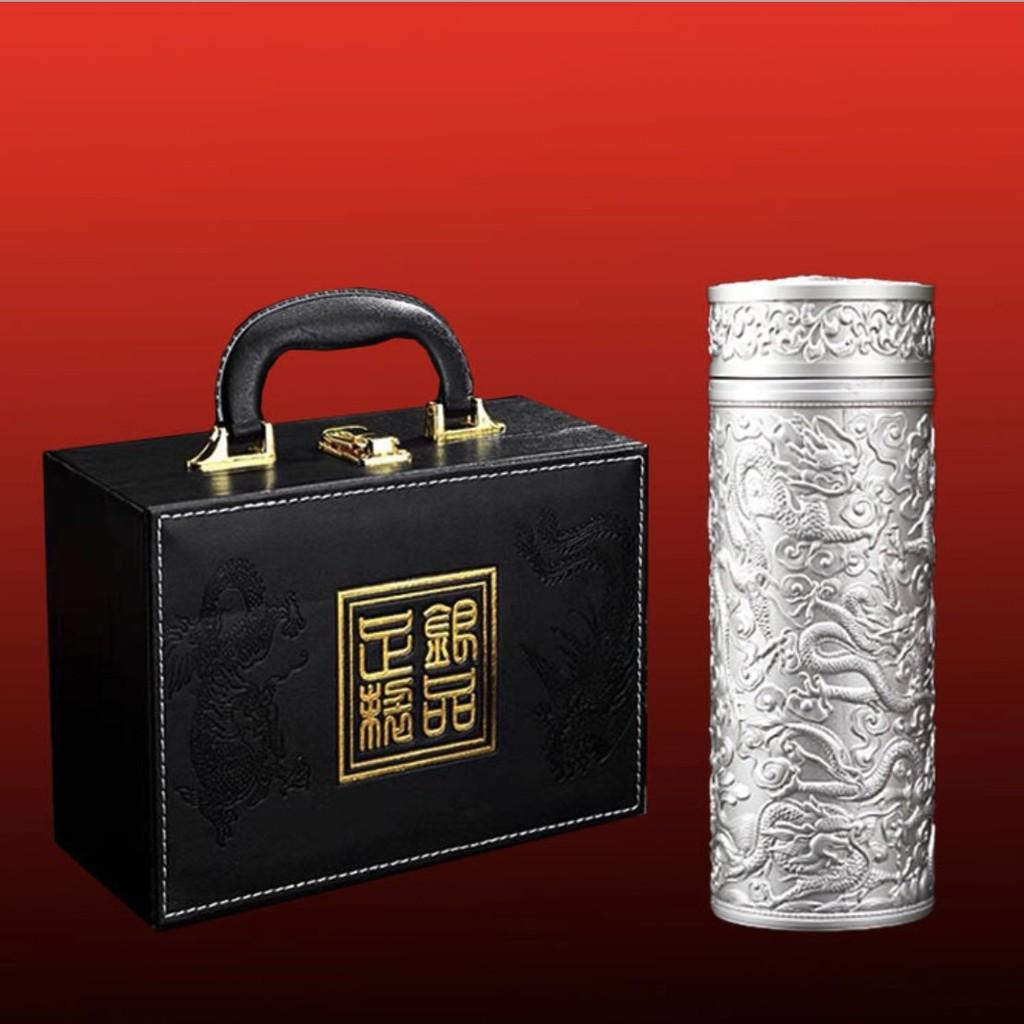 BÌNH TRÀ CỬU LONG ĐÀI BẮC GIỮ NHIỆT - Tặng hộp đựng bằng da
