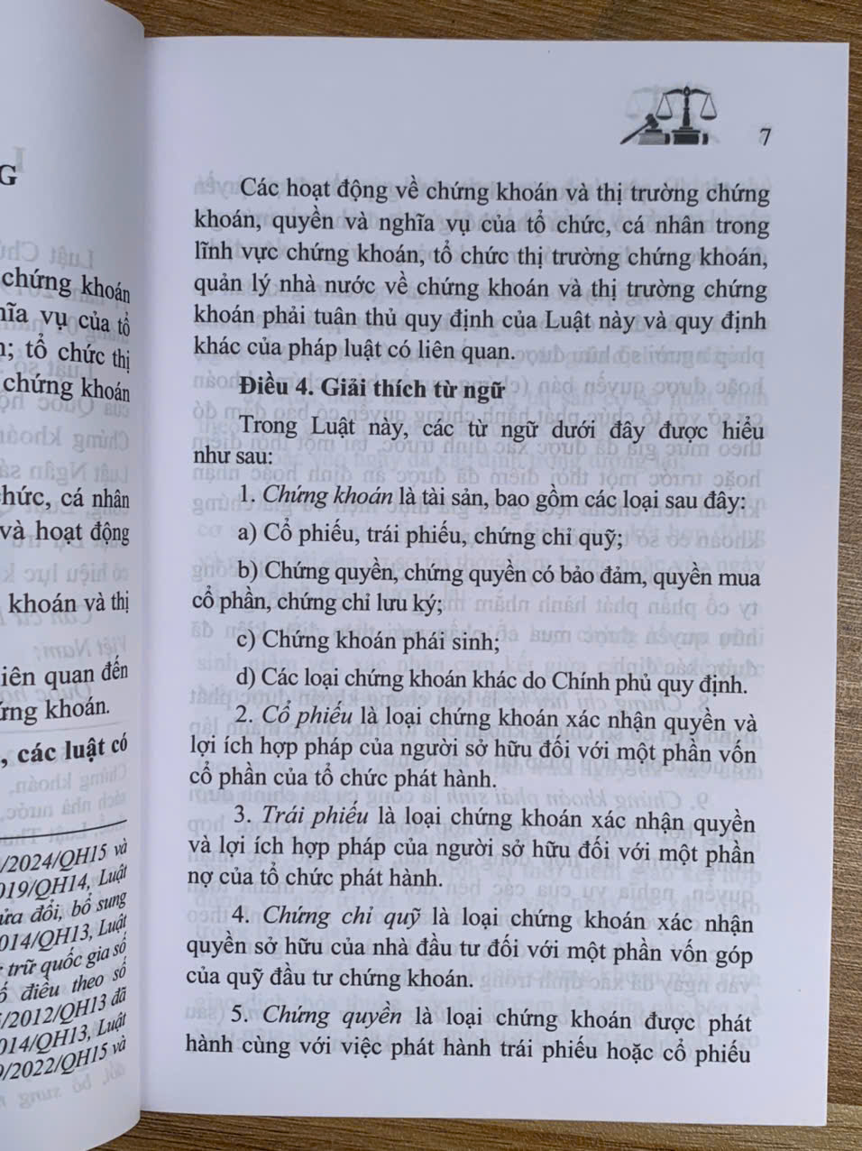 Luật Chứng khoán năm 2019 (sửa đổi, bổ sung năm 2024)