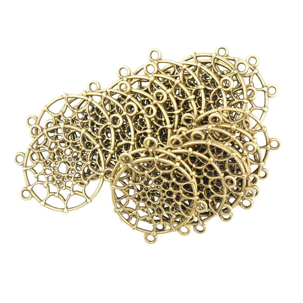 40 Pieces Dream Catcher Pendants Earring Necklace Jewelry Making Findings