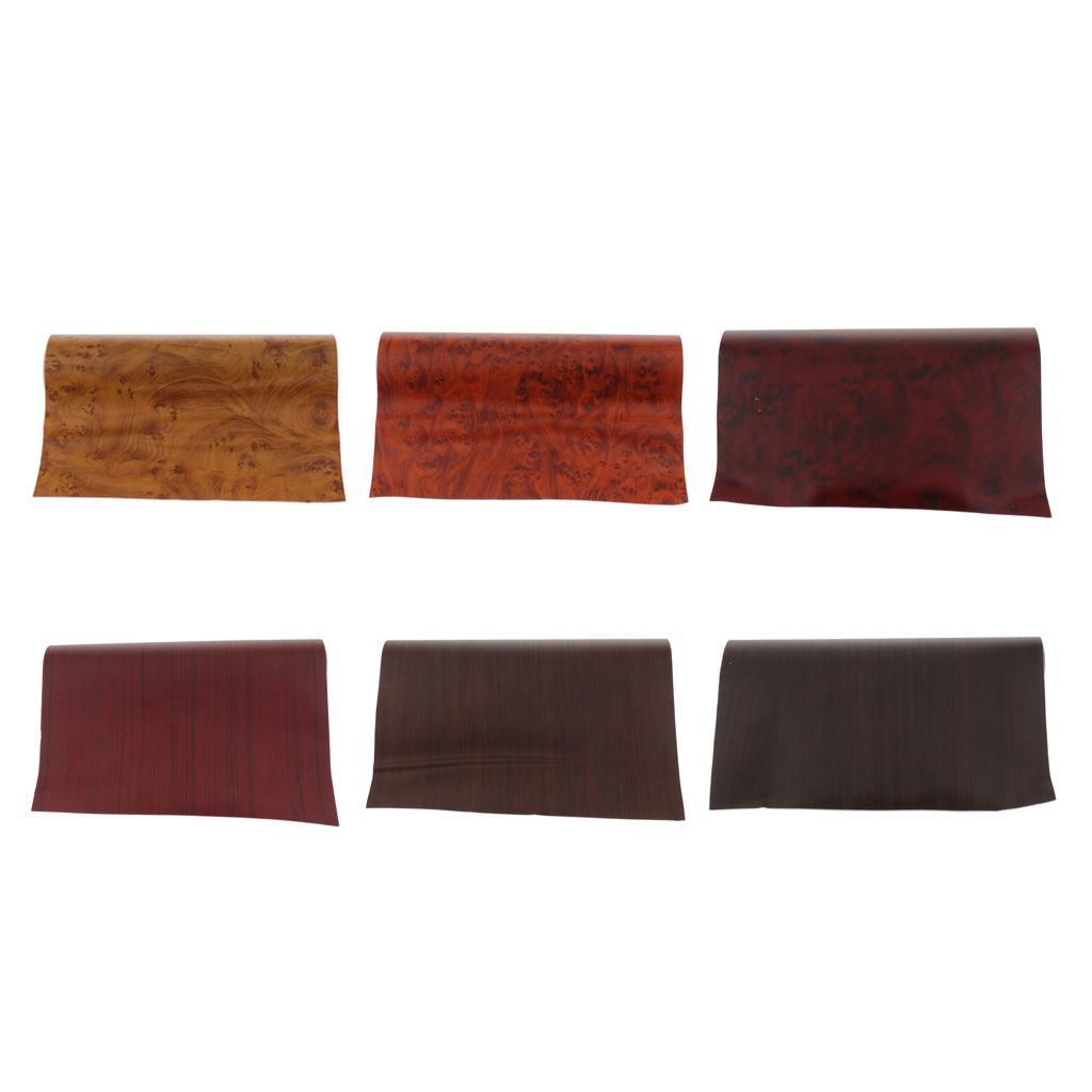 Wood Textured Vinyl Film Wrap Sticker Sheet, Air Realease Bubble Free anti-wrinkle 11.81x78.74inch/0.98x6.6ft Car Interior Decal