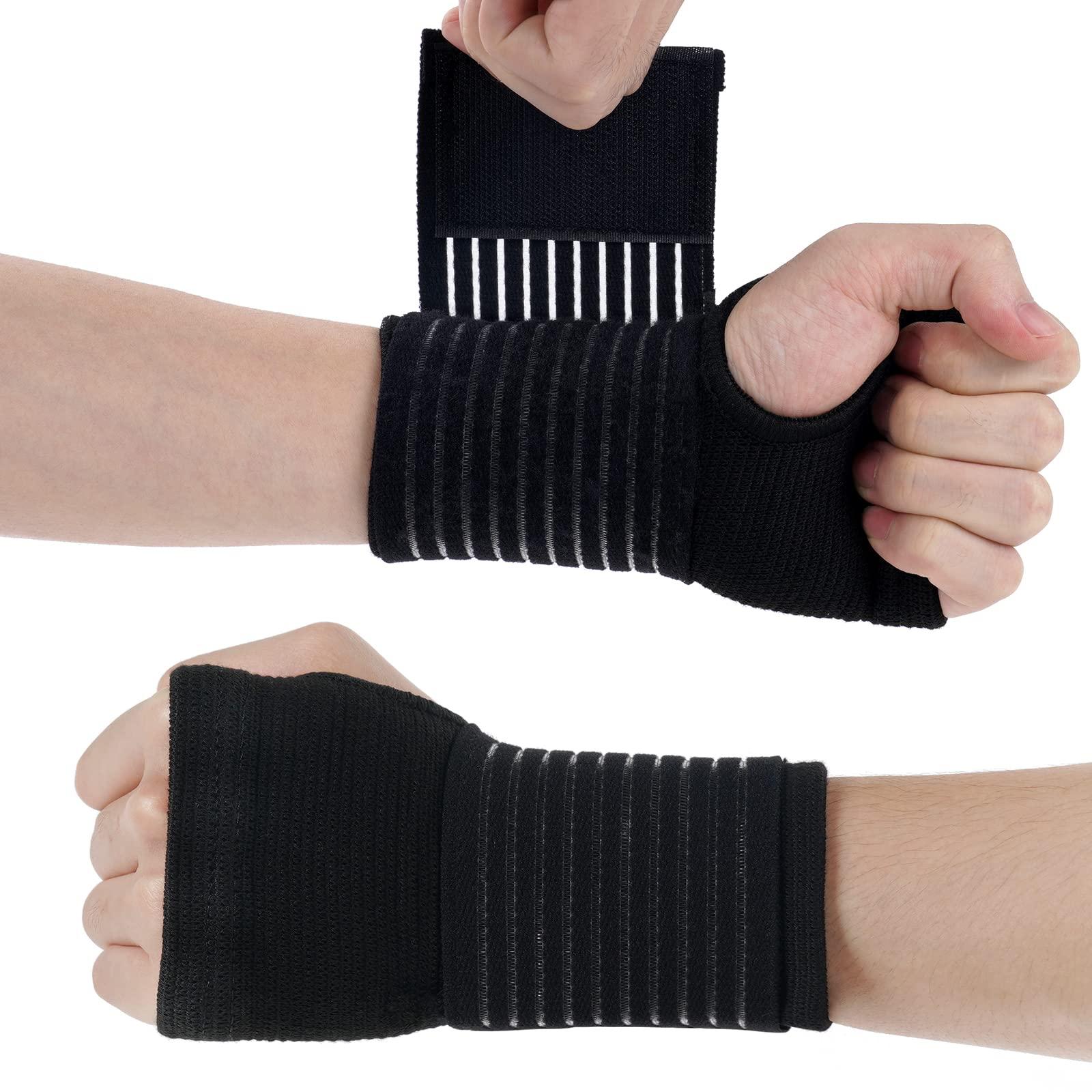 Băng chính, 2 miếng băng thủ công cổ tay với dây buộc Velcro cho thể thao và cuộc sống hàng ngày, cổ tay đeo cổ tay cổ tay cho phụ nữ và nam giới