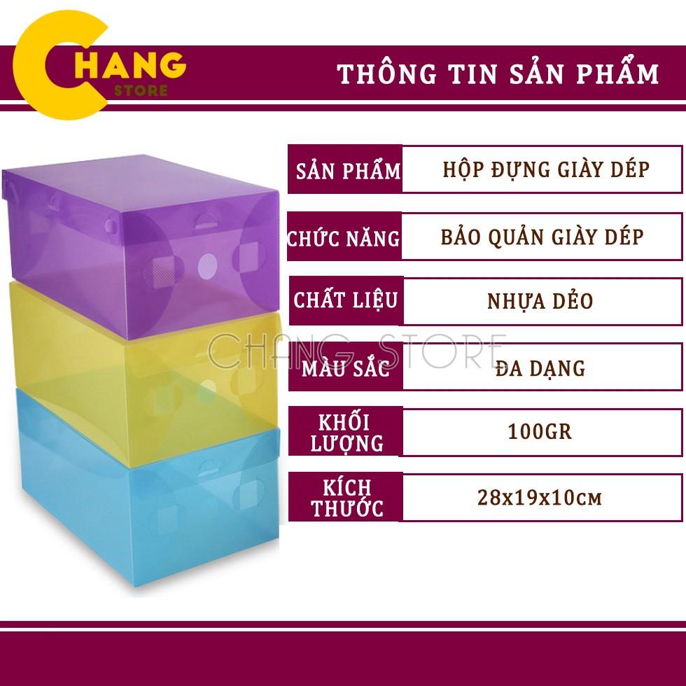 ComBo 10 Hộp Đựng Giày Dép Trong Suốt Tiện Lợi