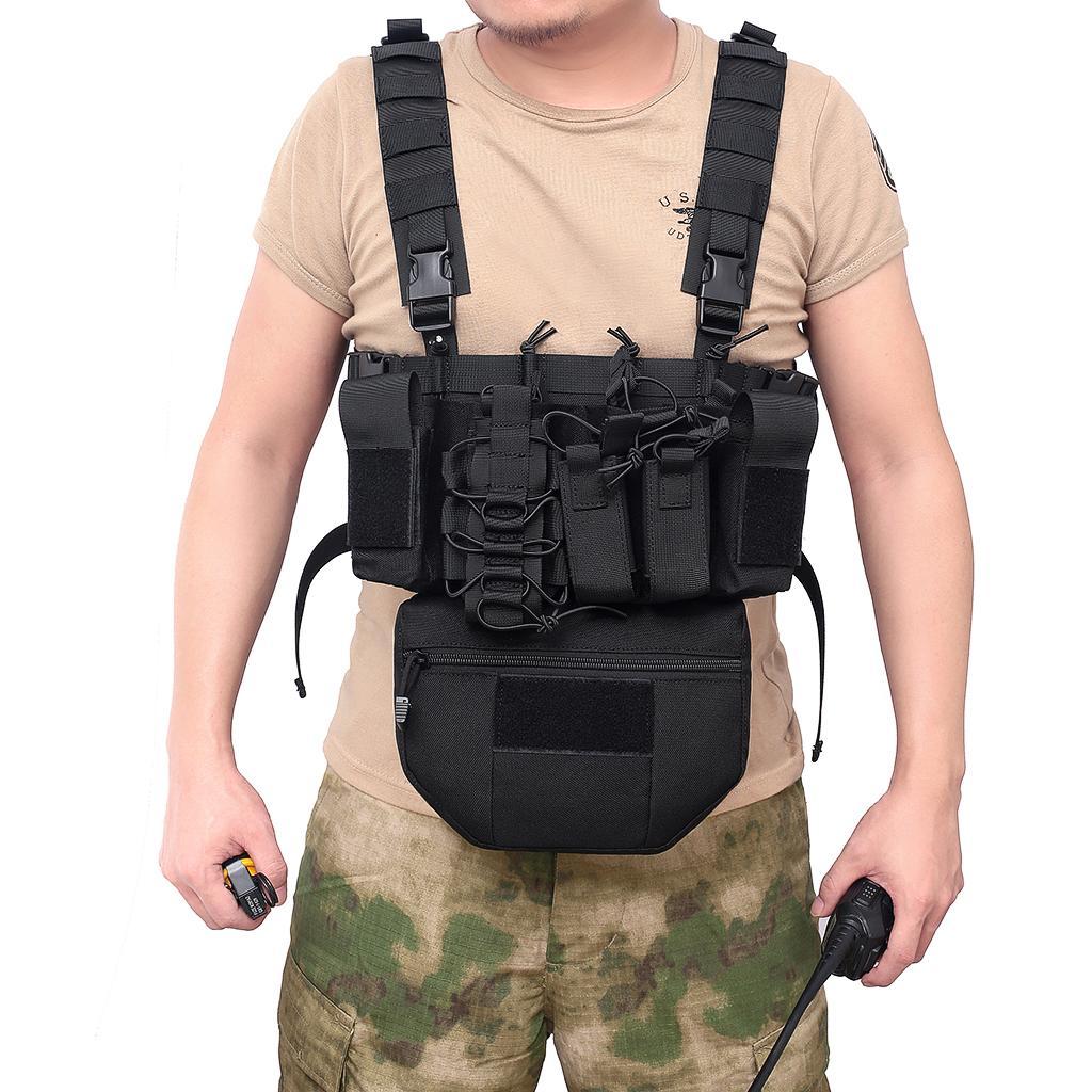 Multi-functional Molle Vest Pouch Chest Bag Tools & Belly Pouch