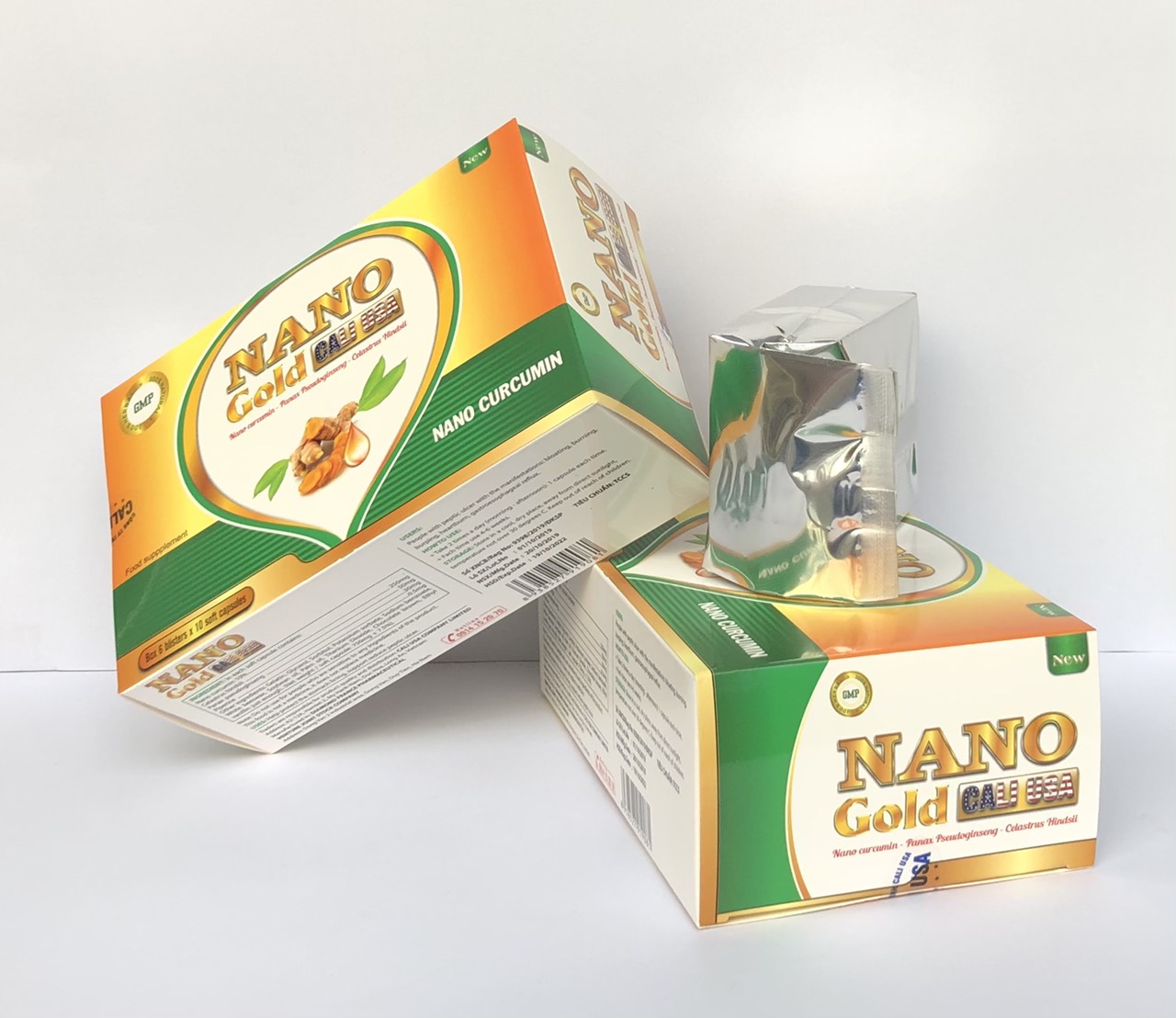 Nano Gold Calusa - Nghệ Hộp 60 viên