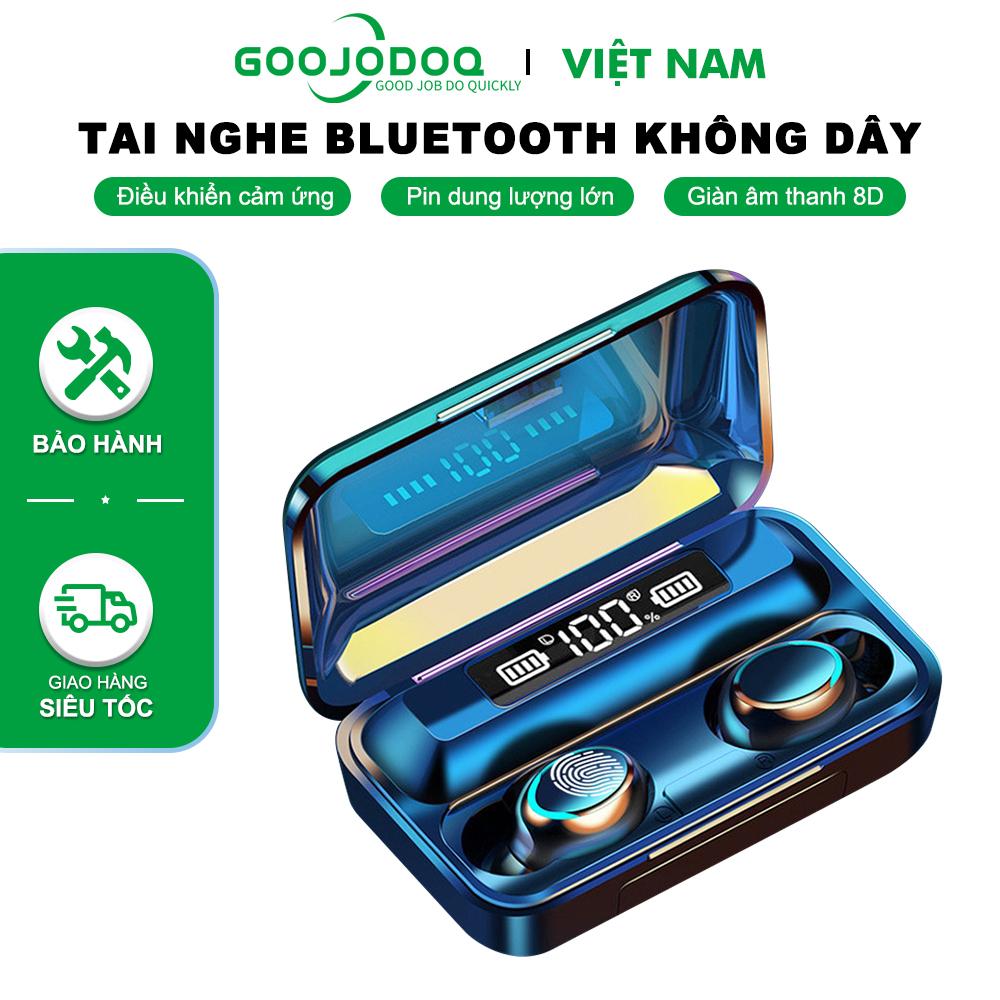 [HÀNG CHÍNH HÃNG GOOJODOQ] Tai Nghe Bluetooth Goojodoq TWS F9-5 Màn Hình LED Thông Minh Có Micro Không Dây Âm Thanh Nổi Bass Chống Nước