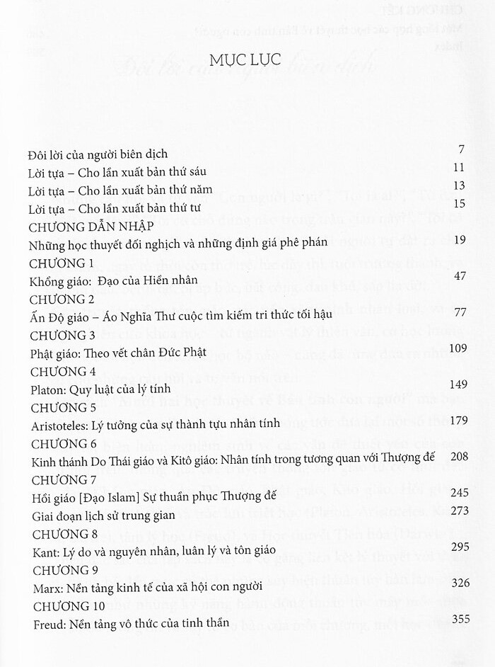 Mười Hai Học Thuyết Về Bản Tính Con Người
