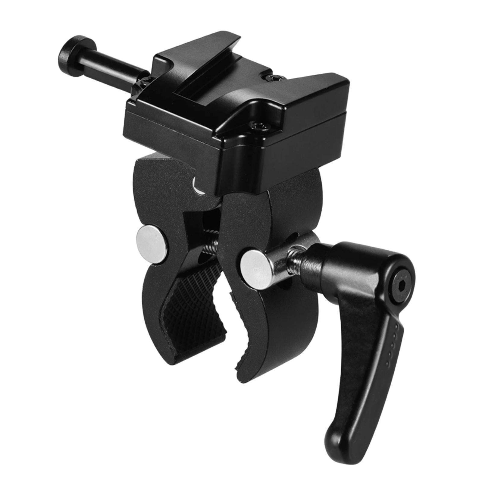 Battery Adapter with Clamp Alloy for Mounting to Light Stand Tripod