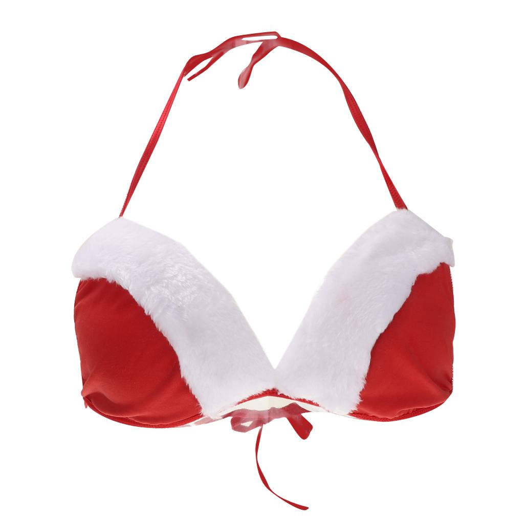 Womens Bunny Lingerie Christmas Santa Cospaly Babydoll Underwear Sleepwear