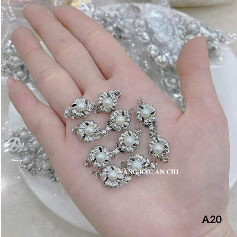 Khóa chốt làm vòng cổ hạt trai, phụ kiện vòng tay phong thuỷ, vòng handmade, Anchi Jewelery