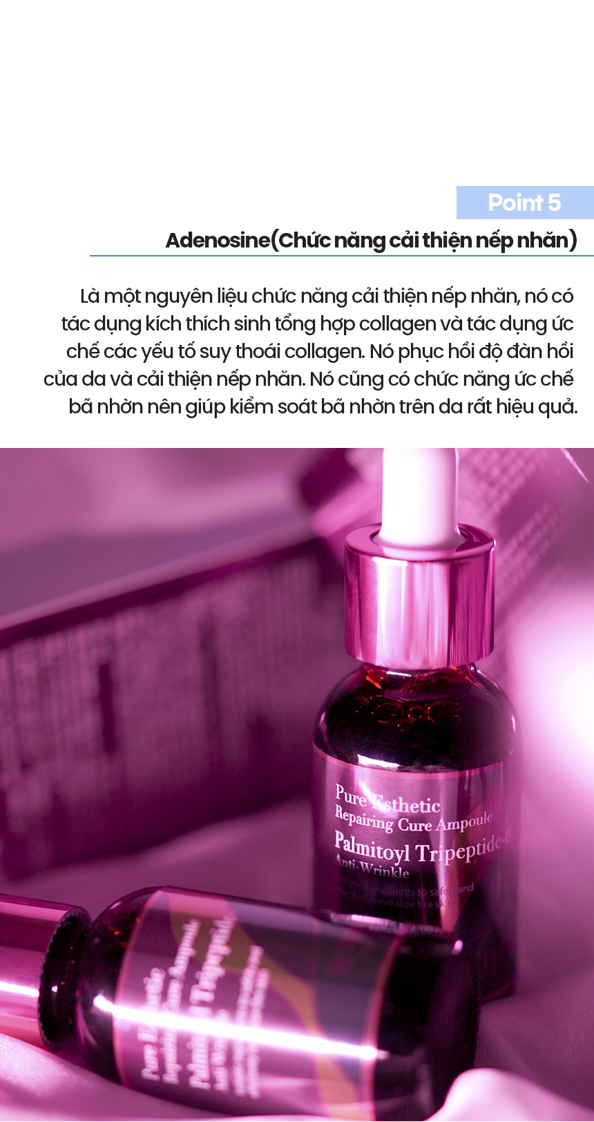 Tinh Chất Chống Lão Hóa WHISIS Pure Esthetic Repairing Cure Ampoule Trẻ Hóa, Cải Thiện Nếp Nhăn 30ml