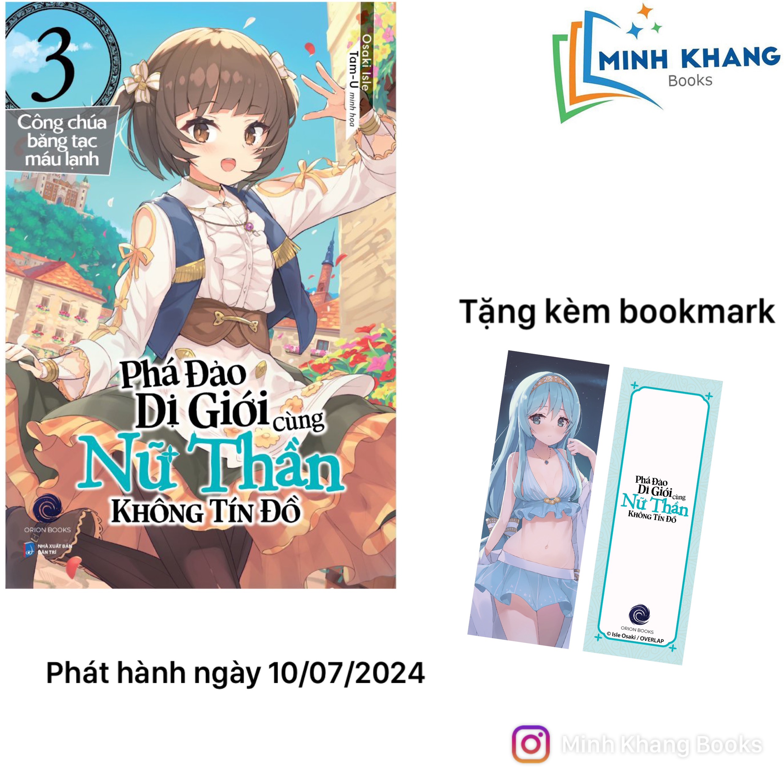 Phá Đảo Dị Giới Cùng Nữ Thần Không Tín Đồ - tập 3 (Bookmark + PosterA3)-MK-FN
