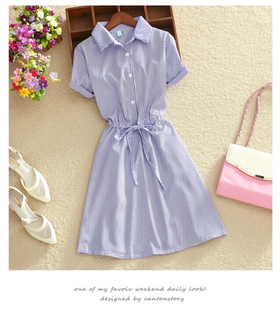 Đầm xòe cổ sơ mi xinh đẹp