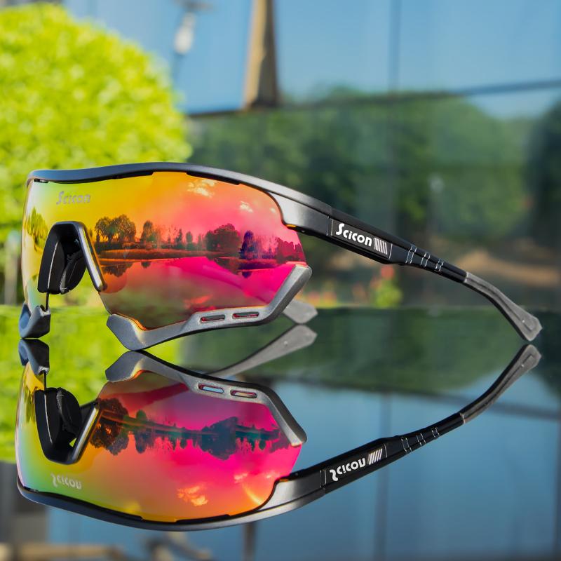 SCICON Kính Phân Cực Kính Mát Xe Đạp UV400 Nam Nữ Câu Cá Thể Thao Ngoài Trời Đi Xe Đạp Kính Đường MTB Xe Đạp Kính Mắt 1 Ống Kính Color: Polarized-27 Lenses Color: 1lens no box