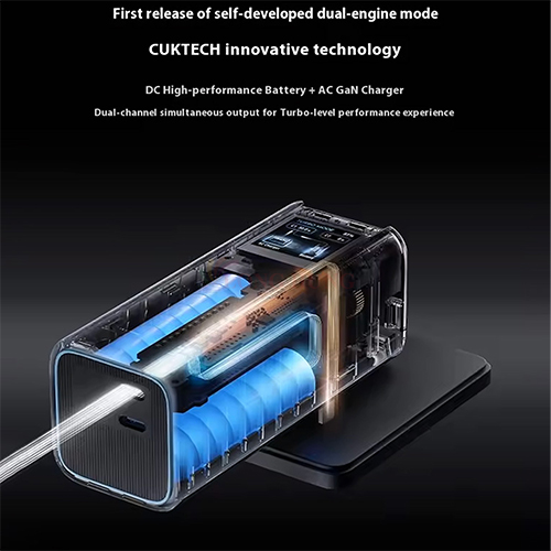 Sạc dự phòng kiêm cốc sạc Cuktech Power Bank 10 Dual-Fusion 2Type-C 67W GaN Charger & 90W 9000mAh BA652U - Hàng chính hãng