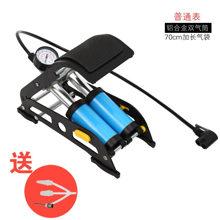 Phong cách mới nhất máy bơm chân xe đạp di động xe điện xe máy bơm không khí bàn đạp ống đôi áp suất cao