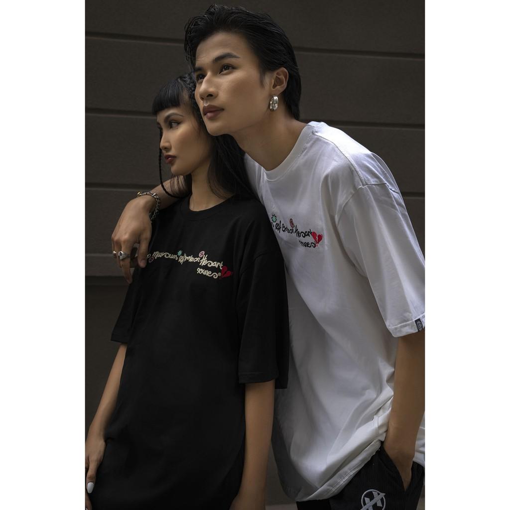 Áo thun cotton cao cấp thêu hoạt tiết Museum TMOBH 2 màu trắng, đen XXME