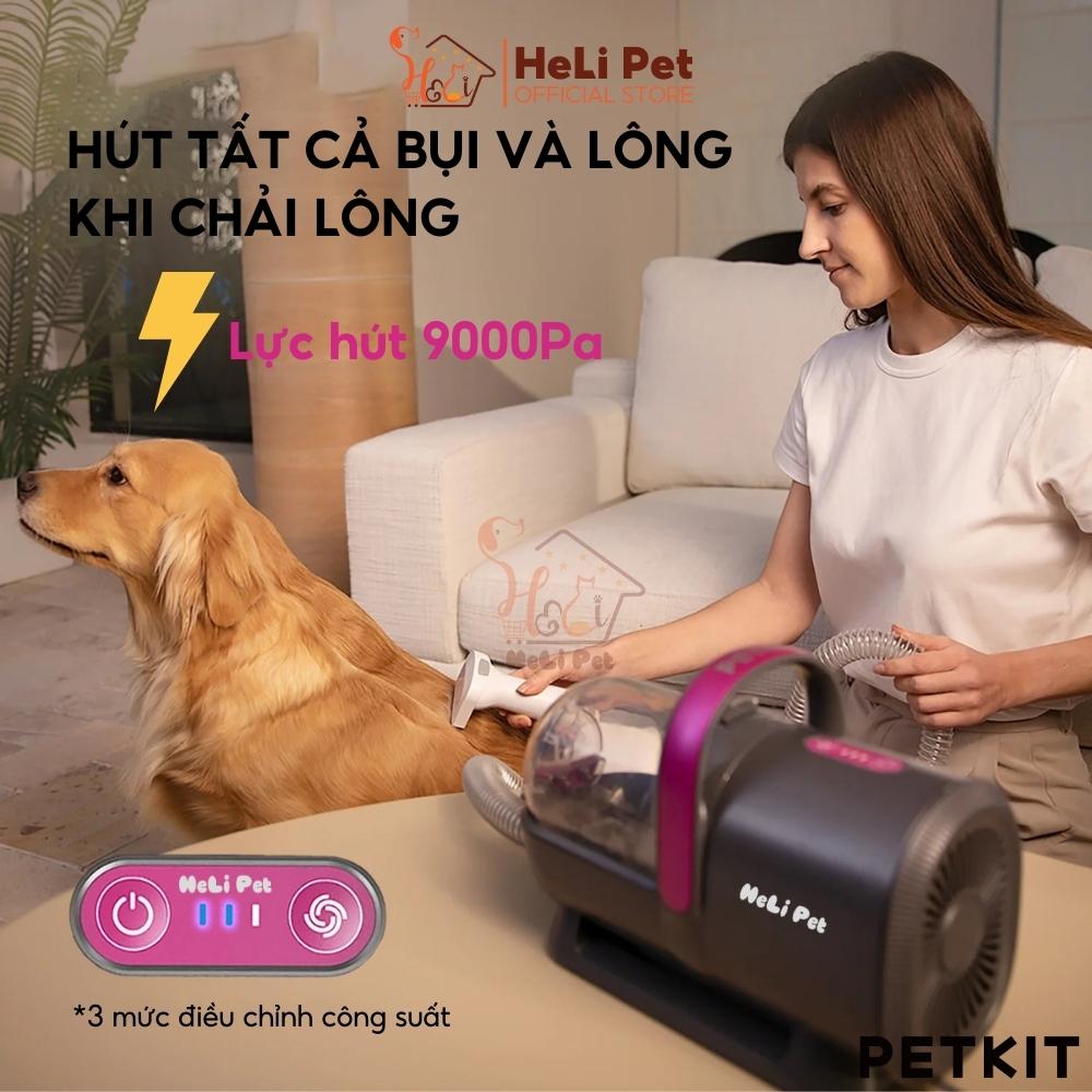 Máy Cắt, Tỉa, Hút Lông Chó Mèo 5 Công Dụng PETKIT AirClipper 5-in-1 Pet Grooming Kit - HeLiPet