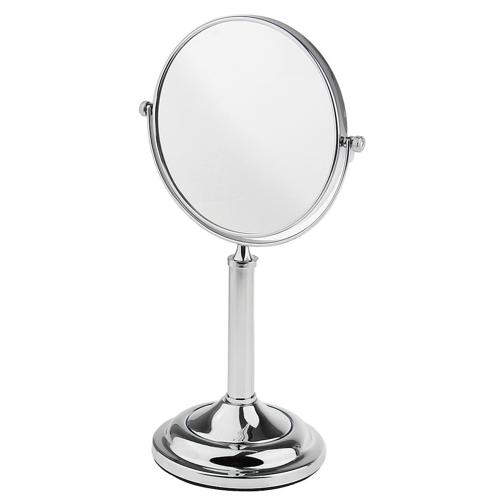 2xFree Standing Vanity Dual Side Bathroom Make Up Mirror 3x Magnification