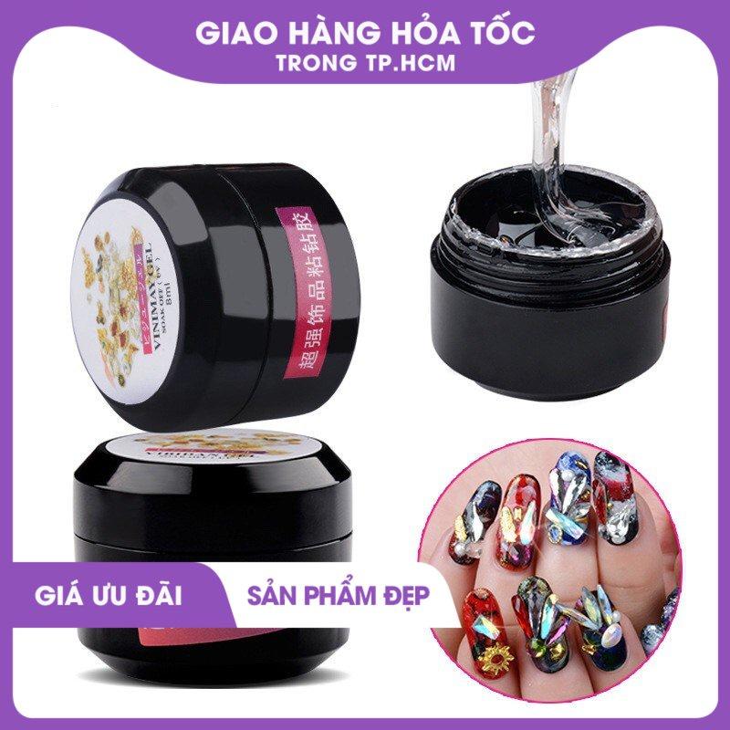 Keo gel đính hạt kim cương làm nail 0535